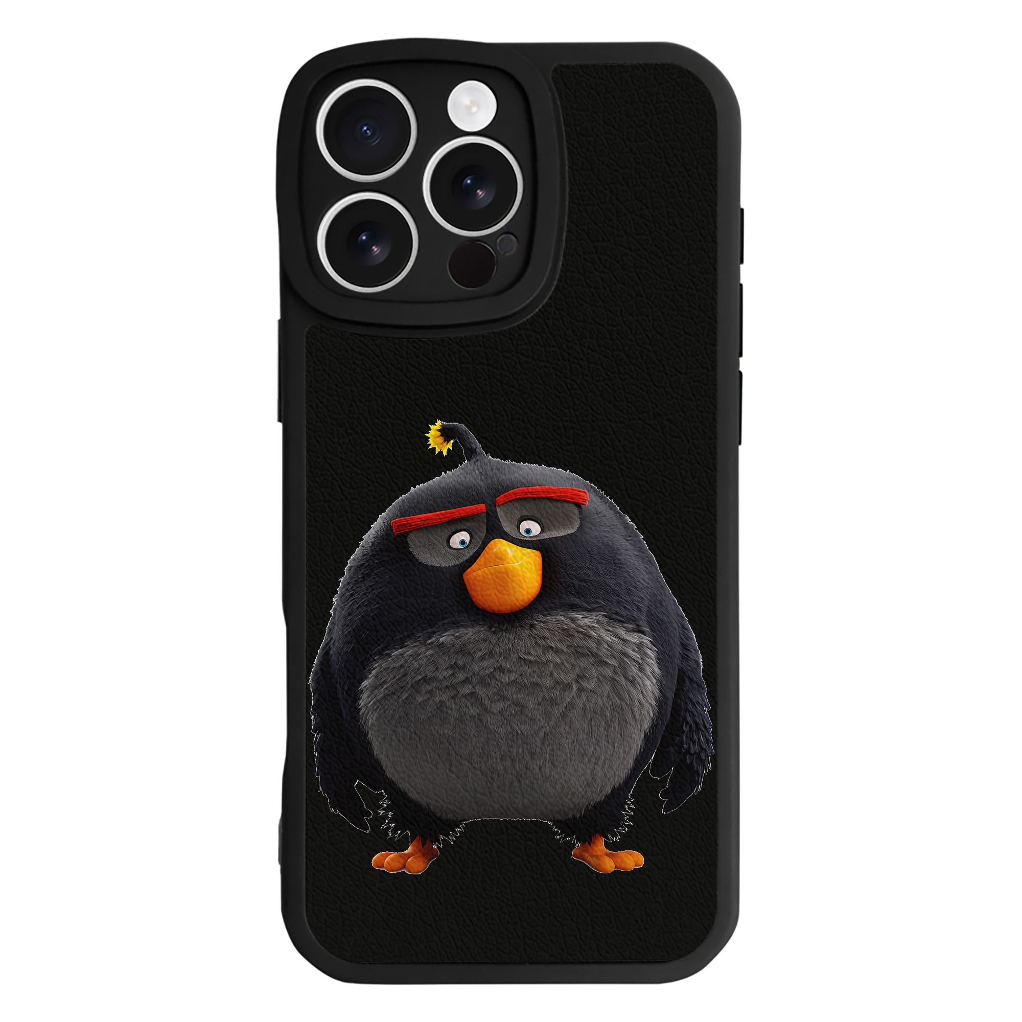 （画像用） Angry Birds アングリーバード 【iPhone 16シリーズ対応】シリコンスマホケース（レザー調） 材質：シリコン